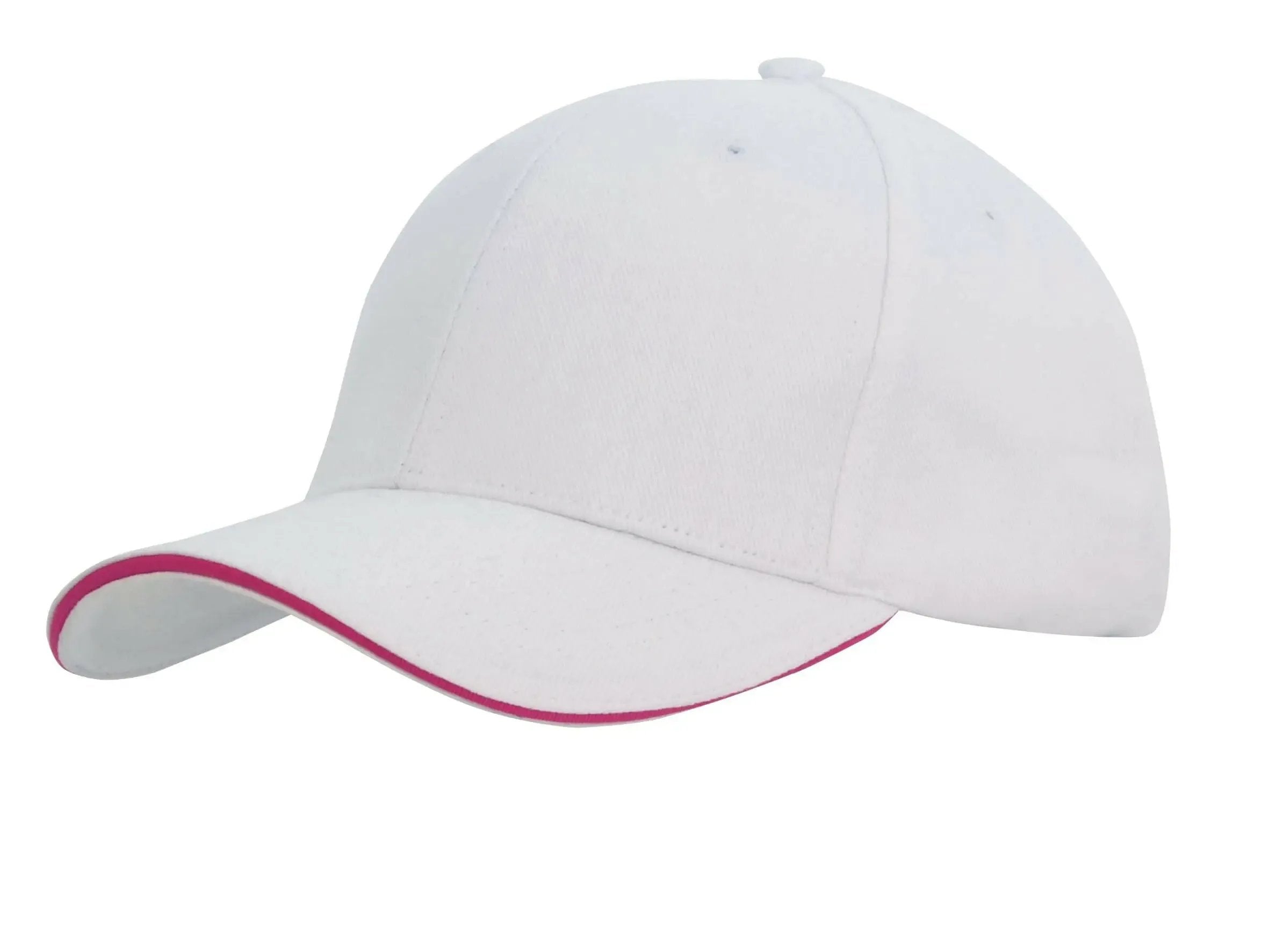 Headwear Brushed Heavy Cotton Cap With Sandwich Trim X12 - 4210